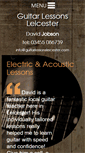 Mobile Screenshot of guitarlessonsleicester.com