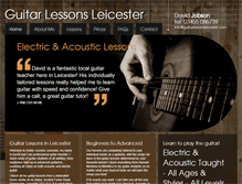 Tablet Screenshot of guitarlessonsleicester.com